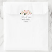 Waterverf Hydrangea Blush Pink Floral Dank u Ronde Sticker (Tas)