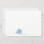 Waterverf Hydrangea Bridal Luncheon Uitnodiging (Achterkant)