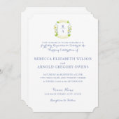 Waterverf Hydrangea Crest bruiloft uitnodiging (Voorkant / Achterkant)