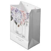  Waterverf Hydrangea en Rozen | Weddenschap Medium Cadeauzakje (Voorkant Gekanteld)