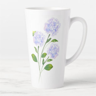 Waterverf Hydrangea Floral Stems Latte Mok