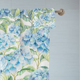 Waterverf Hydrangea Flowers Bad Handdoek