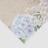 Waterverf Hydrangea Gedicht Kalligrafie Decoupage Tissuepapier (Detail)
