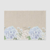 Waterverf Hydrangea Gedicht Kalligrafie Decoupage Tissuepapier (Voorkant)