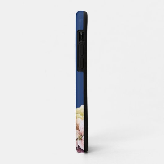 Waterverf Hydrangea gepersonaliseerd blauw Case-Mate iPhone Case (Achterkant/links)