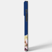 Waterverf Hydrangea gepersonaliseerd blauw Case-Mate iPhone Case (Achterkant / Links)