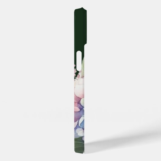 Waterverf Hydrangea gepersonaliseerd groen Case-Mate iPhone Case (Achterkant / Rechts)