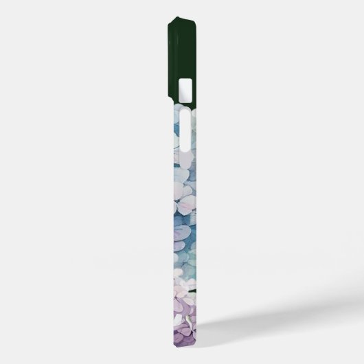 Waterverf Hydrangea gepersonaliseerd groen Case-Mate iPhone Case (Achterkant / Links)