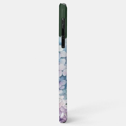 Waterverf Hydrangea gepersonaliseerd groen Case-Mate iPhone Case (Achterkant/links)
