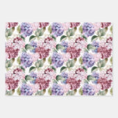 Waterverf Hydrangea Inpakpapier Vel (Voorkant 2)