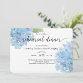 Waterverf Hydrangea repetitie Binneninrichting Kaart (Staand voorkant)