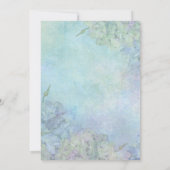 Waterverf Hydrangea repetitie Binneninrichting Save The Date (Achterkant)