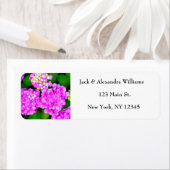 Waterverf Hydrangea Roze Bloemen retouradres Etiket (Insitu)