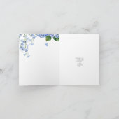 Waterverf Hydrangea Sympathy Condolence Kaart (Binnen)