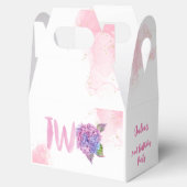 Waterverf hydrangea tweede verjaardag bedankdoosjes (Geopend)