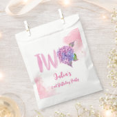 Waterverf hydrangea tweede verjaardag bedankzakje (Geknipt)