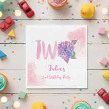 Waterverf hydrangea tweede verjaardag