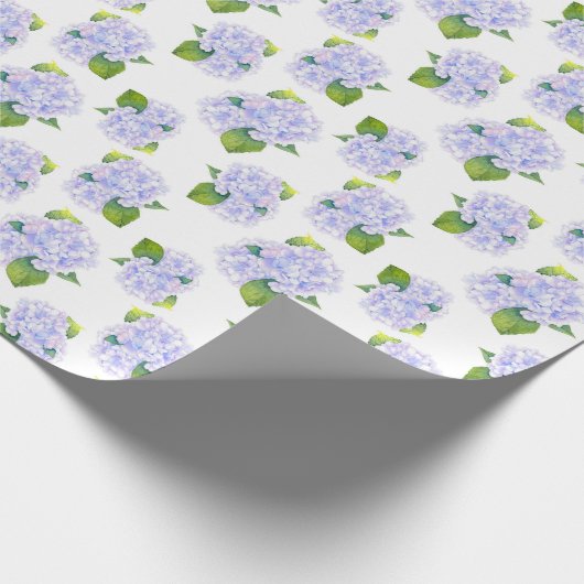 Waterverf Hydrangea-ventilator Cadeaupapier (Hoek)