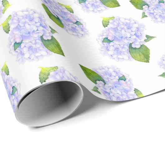 Waterverf Hydrangea-ventilator Cadeaupapier (Rol Hoek)