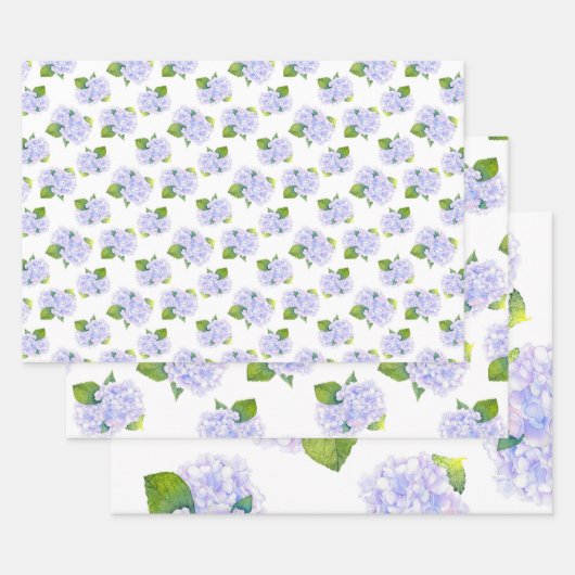 Waterverf Hydrangea-ventilator Inpakpapier Vel (Set)