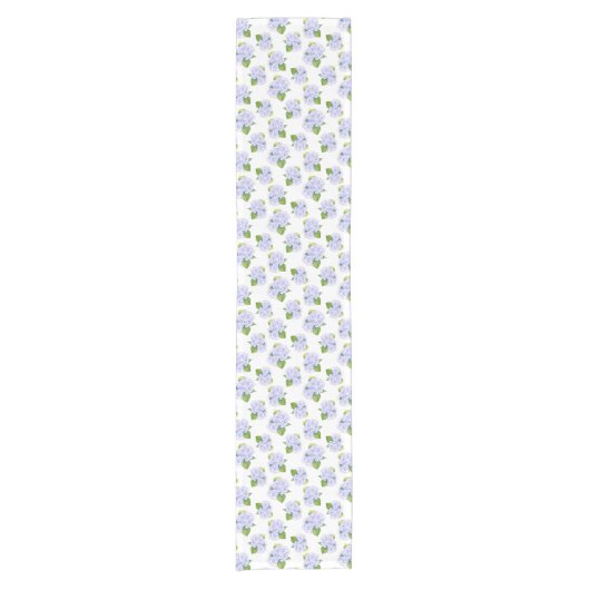 Waterverf Hydrangea-ventilator Korte Tafelloper (Voorkant)