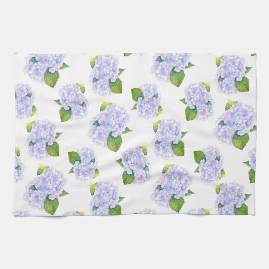 Waterverf Hydrangea-ventilator Theedoek (Horizontaal)
