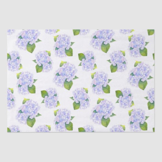 Waterverf Hydrangea-ventilator Tissuepapier (Voorkant)