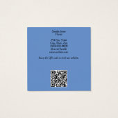 Waterverf Hydrangea Visitekaartjes (Achterkant)