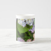 Waterverf Hydrangeas Bone China Tea Cup Porselein Kop (Voorkant)