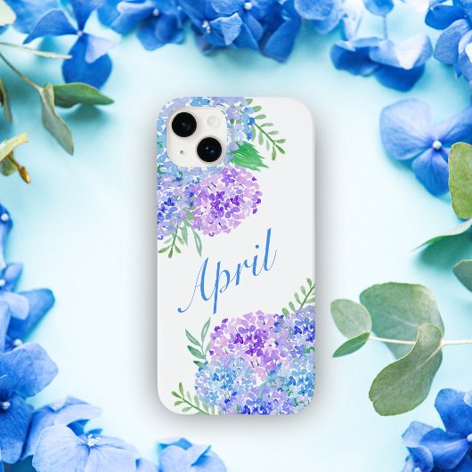 Waterverf Hydrangeas Chic Floral Case-Mate iPhone Case