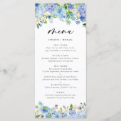 Waterverf Hydrangeas Floral WreatMenu II Menu (Voorkant)