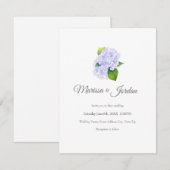 Waterverf Hydrangeas Kaart (Voorkant / Achterkant)