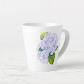 Waterverf Hydrangeas Latte Mok (Rechterhoek)