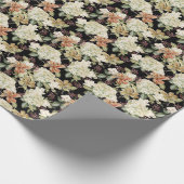 Waterverf Hydrangeas Lelies: bloemenmotief Cadeaupapier (Hoek)