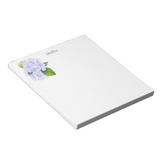 Waterverf Hydrangeas Notitieblok (Schuin)