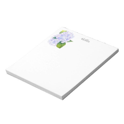 Waterverf Hydrangeas Notitieblok (Linkerzijde)