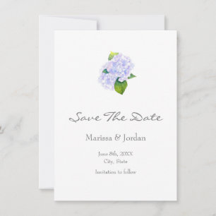 Waterverf Hydrangeas Save The Date