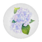 Waterverf Hydrangeas Snijplank (Voorkant)