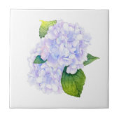 Waterverf Hydrangeas Tegeltje (Voorkant)