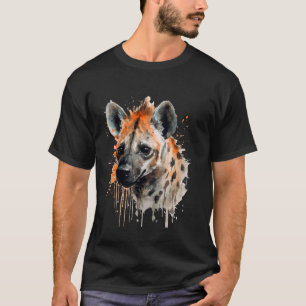 Waterverf Hyena African Safari Animal Africa Wild T-shirt