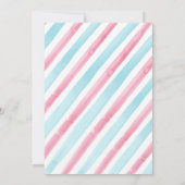 Waterverf Ice Cart Baby Geslacht onthullen Kaart (Achterkant)