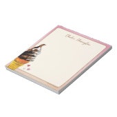 Waterverf Ice Cream Cone gepersonaliseerd briefpap Notitieblok (Linkerzijde)