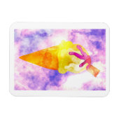 Waterverf Ice Cream Cone Magneet (Horizontaal)