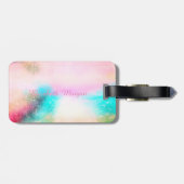 Waterverf Ice Cream Cone Monogram Bagagelabel (Achterkant horizontaal)