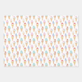 Waterverf Ice Cream Cones Inpakpapier Vel (Voorkant 2)
