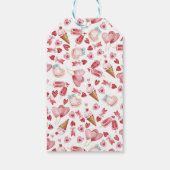 Waterverf Ice Cream Dank u labels | Favoriete labe Cadeaulabel (Achterkant)