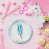 Waterverf Ice Cream Gepersonaliseerde Partij Papieren Bordje (Feest)
