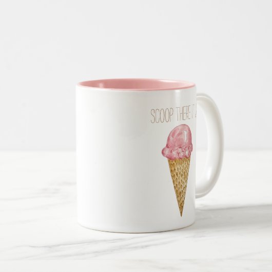 Waterverf Ice Cream Mok (Voorkant rechts)