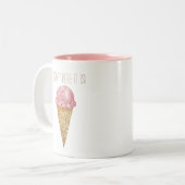 Waterverf Ice Cream Mok (Voorkant links)