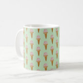 Waterverf Ice Cream Mok (mint groen) (Voorkant links)